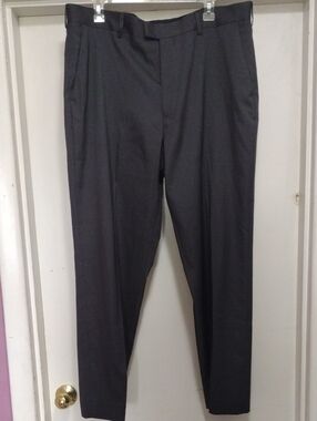 Men's Dark Gray Dress Pants Perry Ellis Portfolio 38